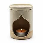 Χειροποίητος κεραμικός καυστήρας – Dreamy White | Stoneware