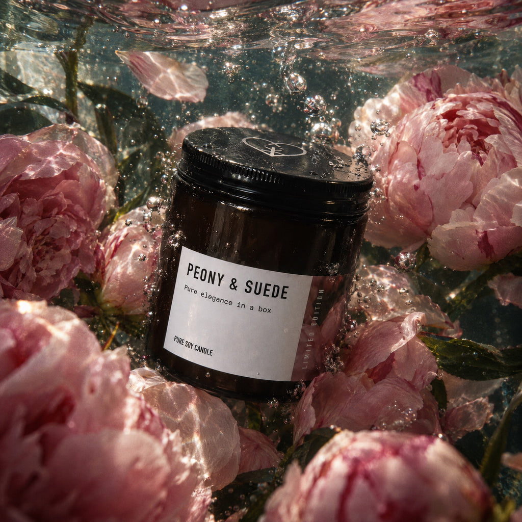 PEONY & SUEDE φυτικό κερί σόγιας | 200gr