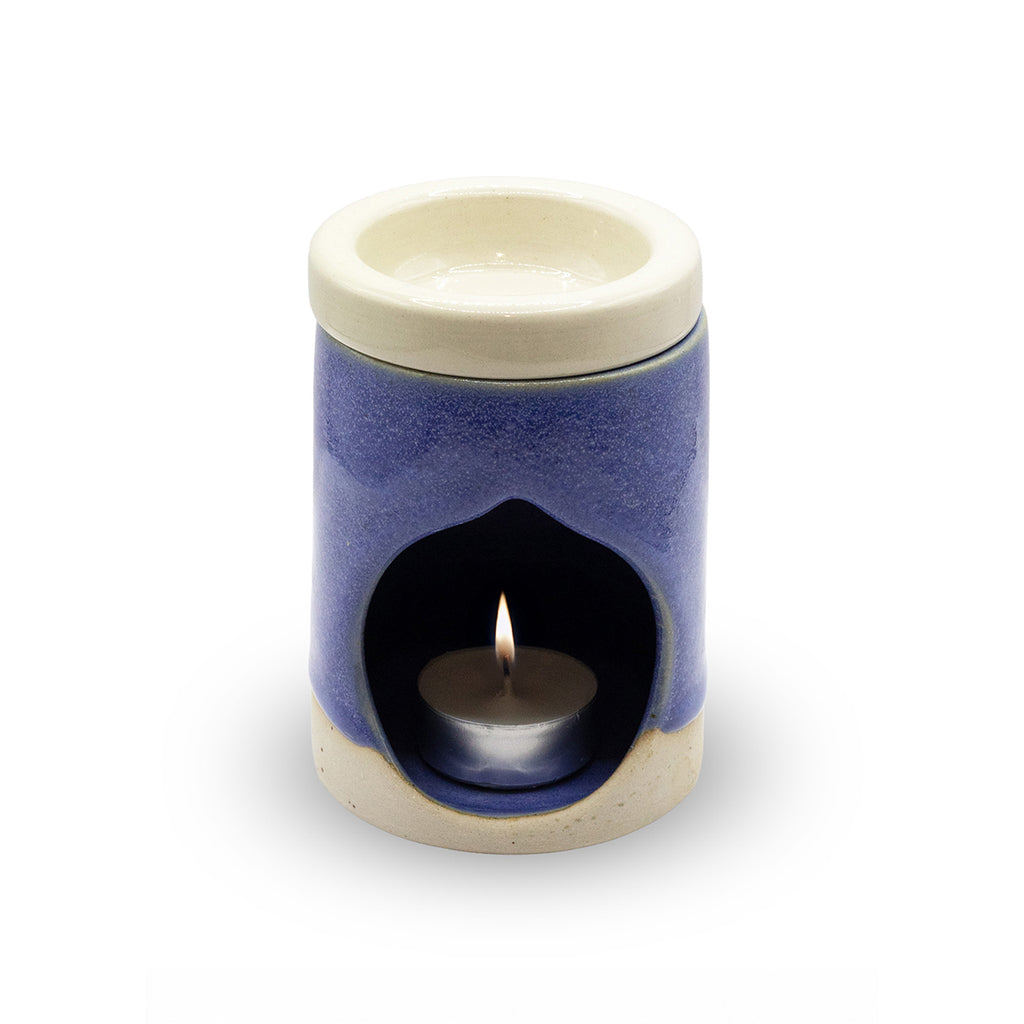 Χειροποίητος κεραμικός καυστήρας – Cycladic Blue - Stoneware