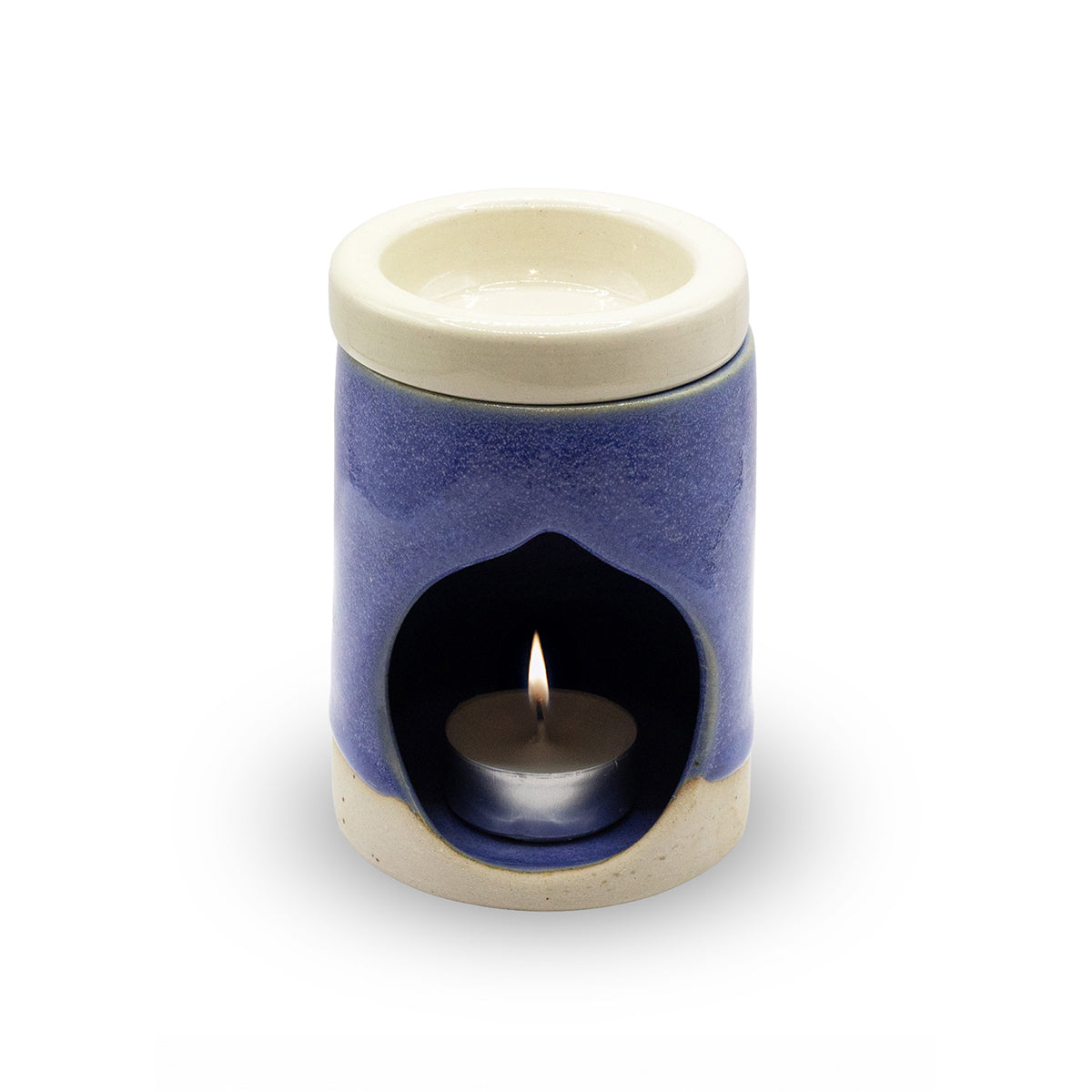 Χειροποίητος κεραμικός καυστήρας – Cycladic Blue - Stoneware