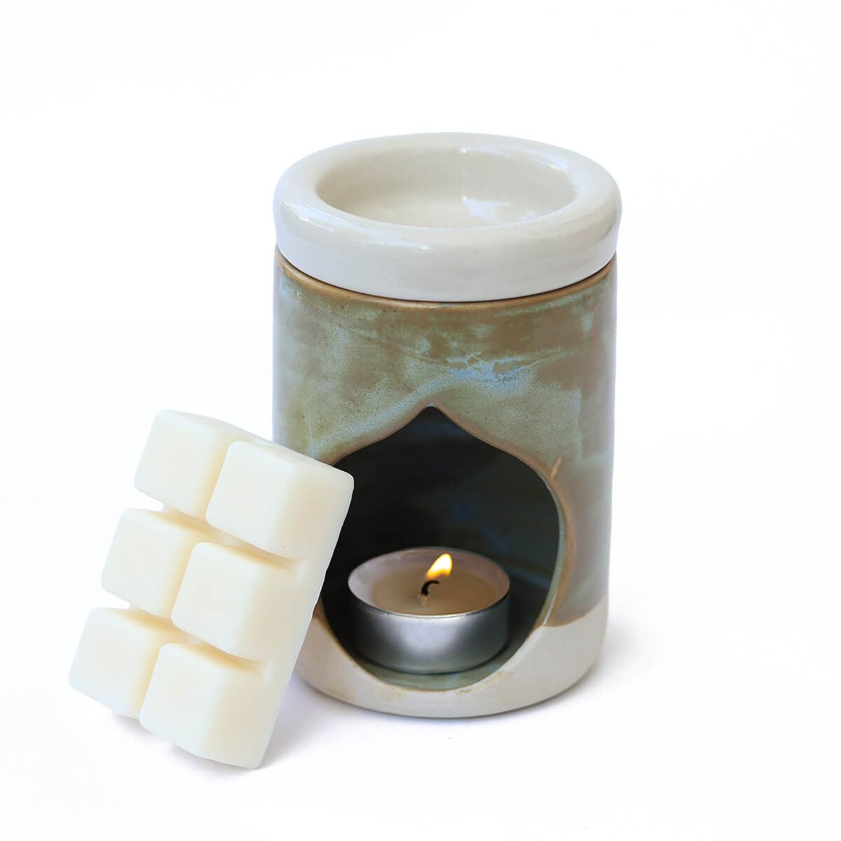 Κεραμικός καυστήρας – Sage Green + Wax Melt