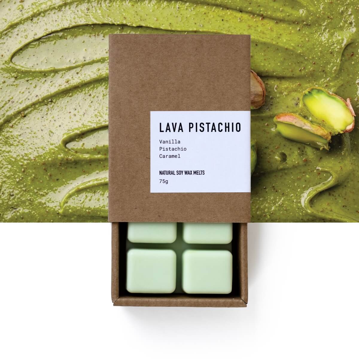 LAVA PISTACHIO - Vanilla. Pistachio. Caramel.